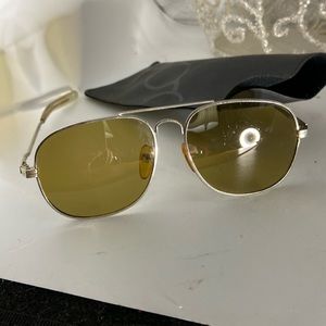 Aviator sunglasses case says 100% UV Protection Optical Quality